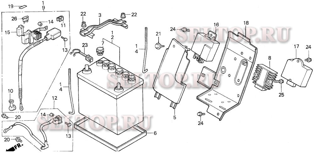 Аккумулятор для Honda H5013 A2/A