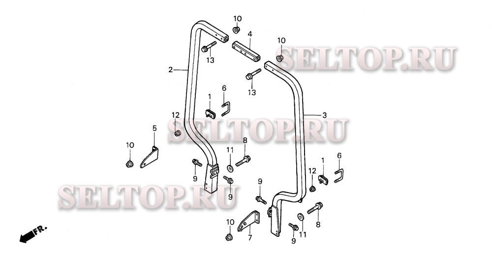 Защита опрокидывания для Honda H5013 AC4/B