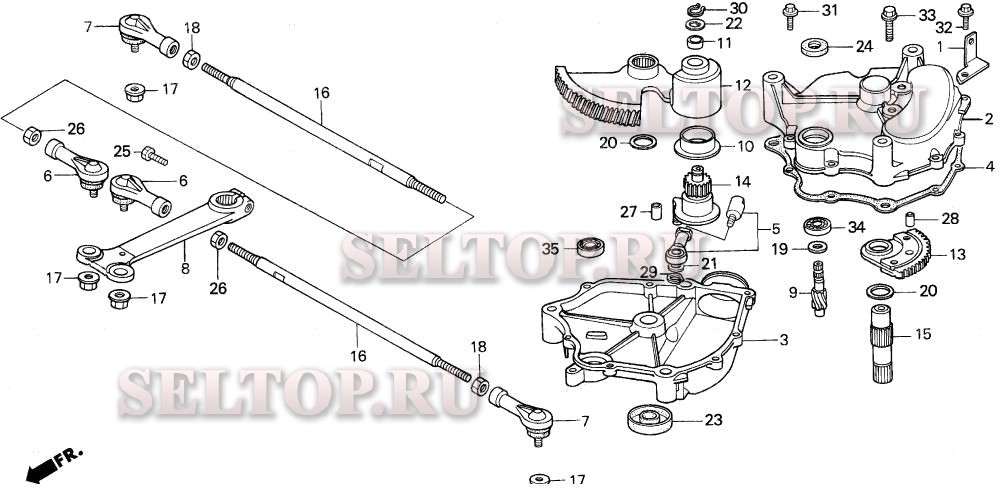 Рулевой механизм для Honda H5013 AC4/B