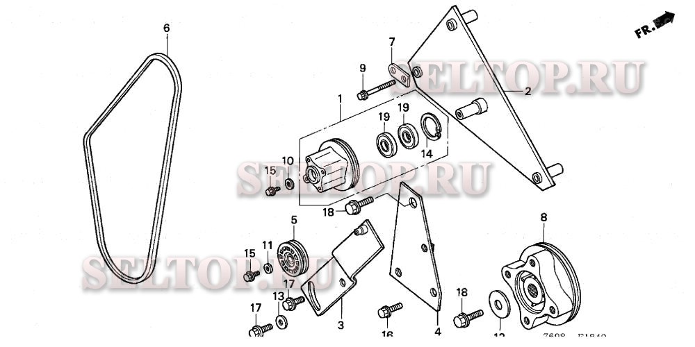 Шкив вентилятора охлаждения для Honda H5518 A2/B