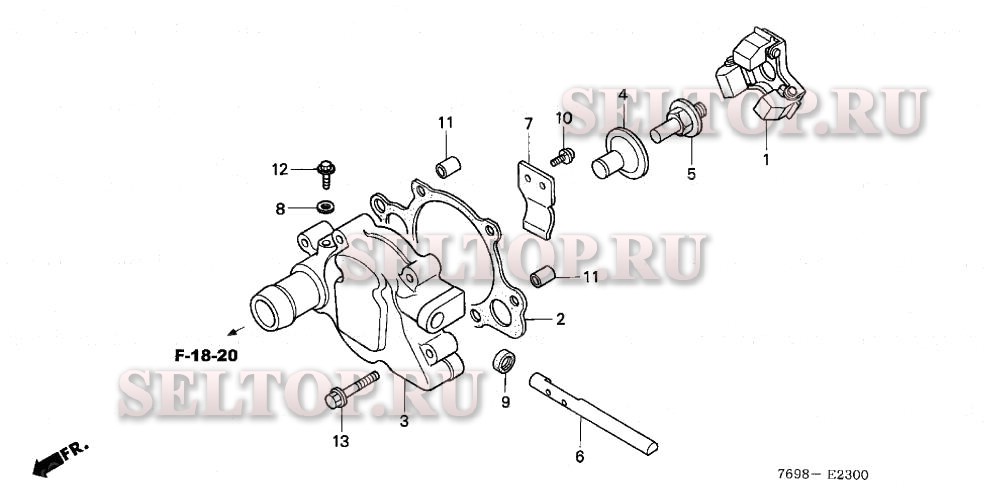 Крышка регулятора для Honda H5518 NA2/A
