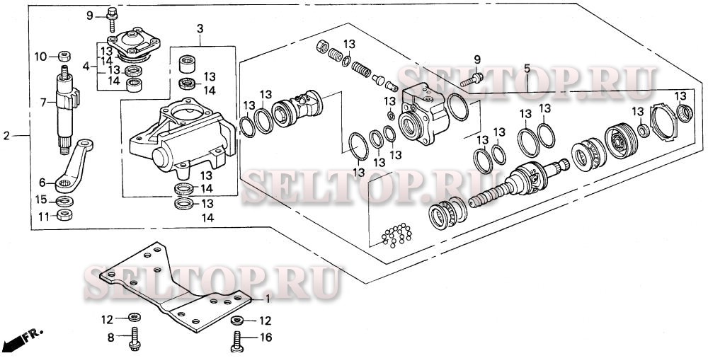 P.s. шестерня для Honda H6522 A4