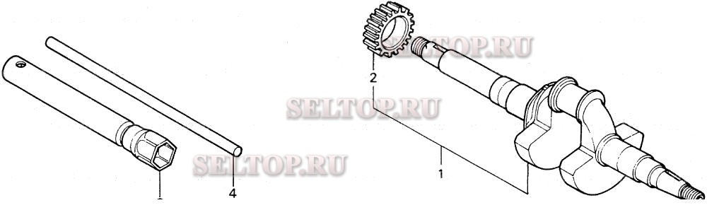 Коленвал, инструмент для Honda WA20K1 C
