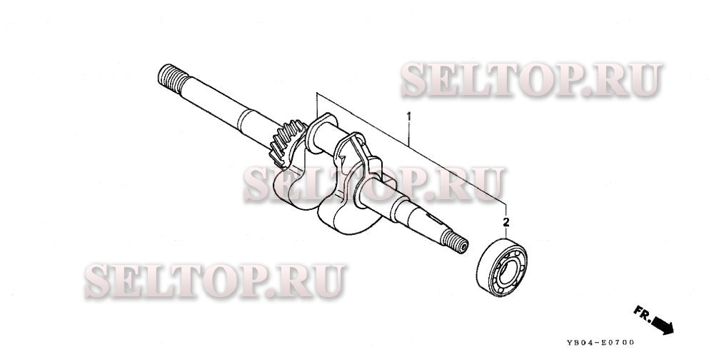 Коленвал для Honda WB15 C/A