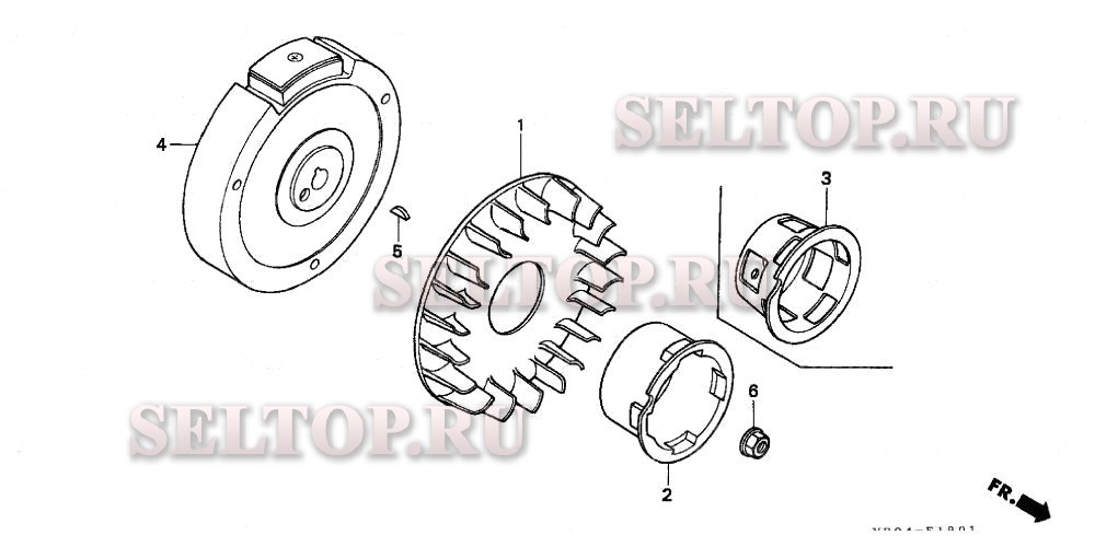 Wb15 маховик для Honda WB15 C/A