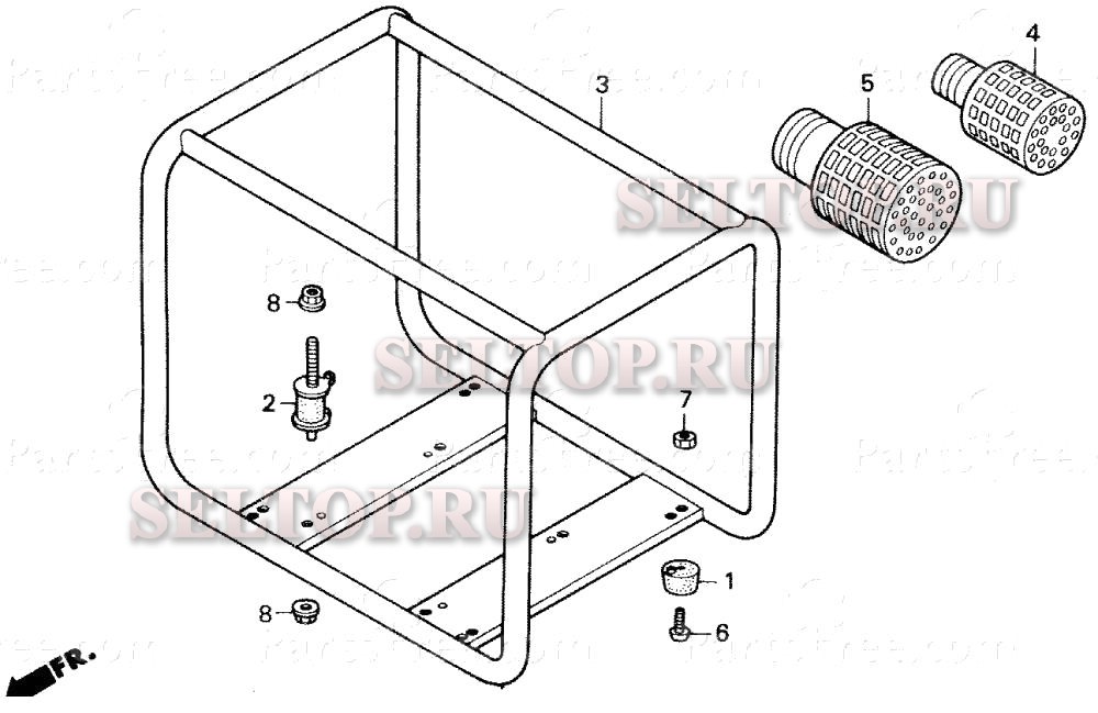 Рама для Honda WB20T DRA