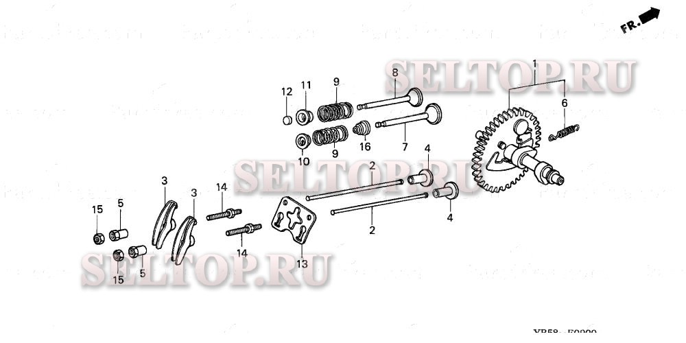 Распредвал для Honda WB20XK1 AC1