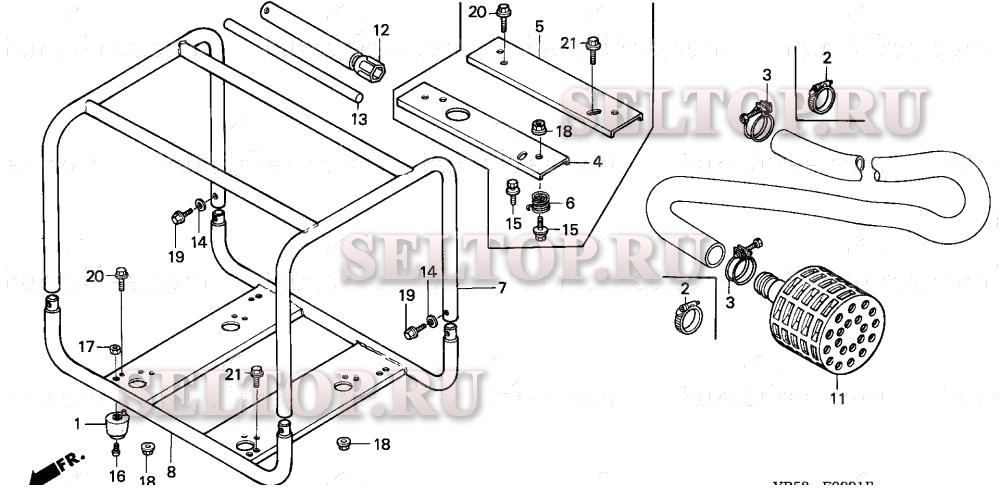 Рама для Honda WB30XK1 C1