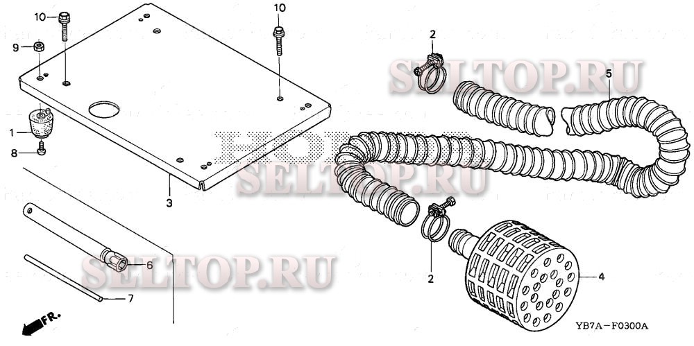 Основа крепления для Honda WH15XK1 AC1