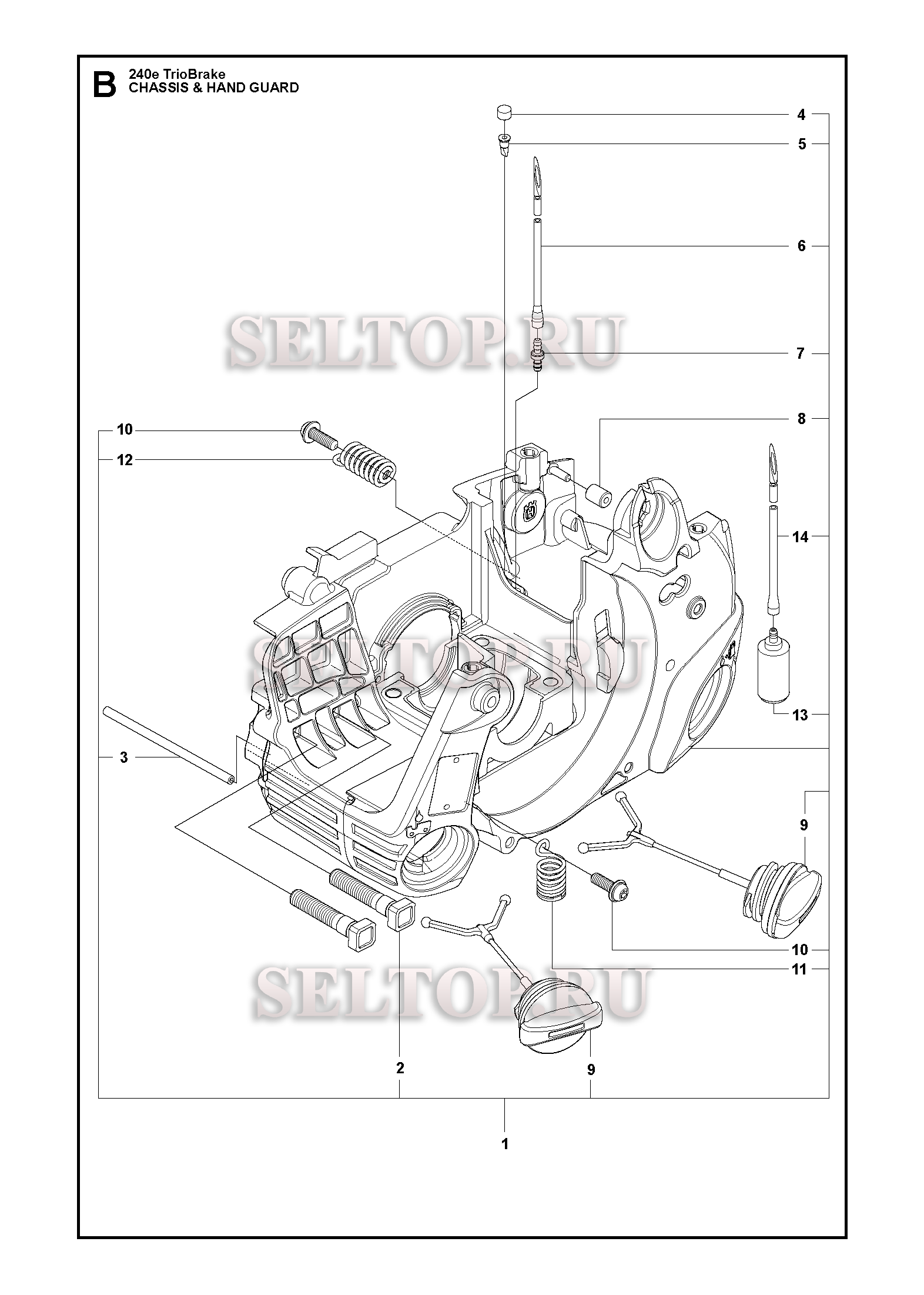 Husqvarna 240 схема