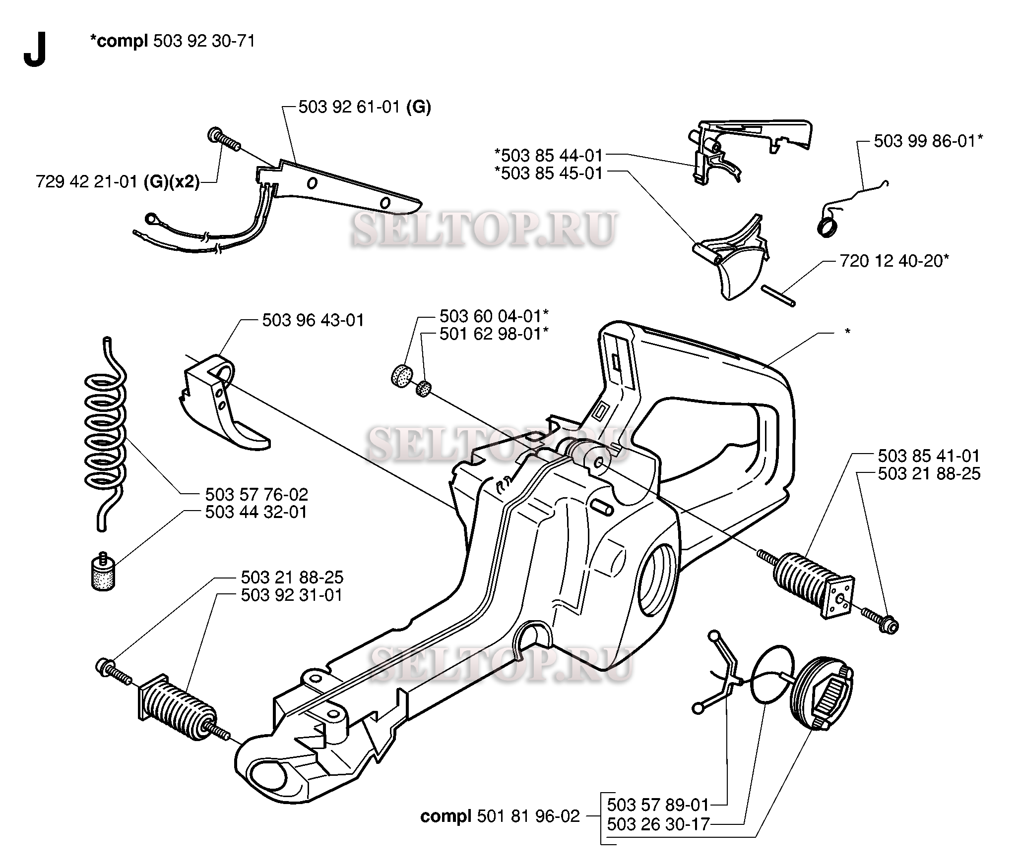 Husqvarna 357xp схема