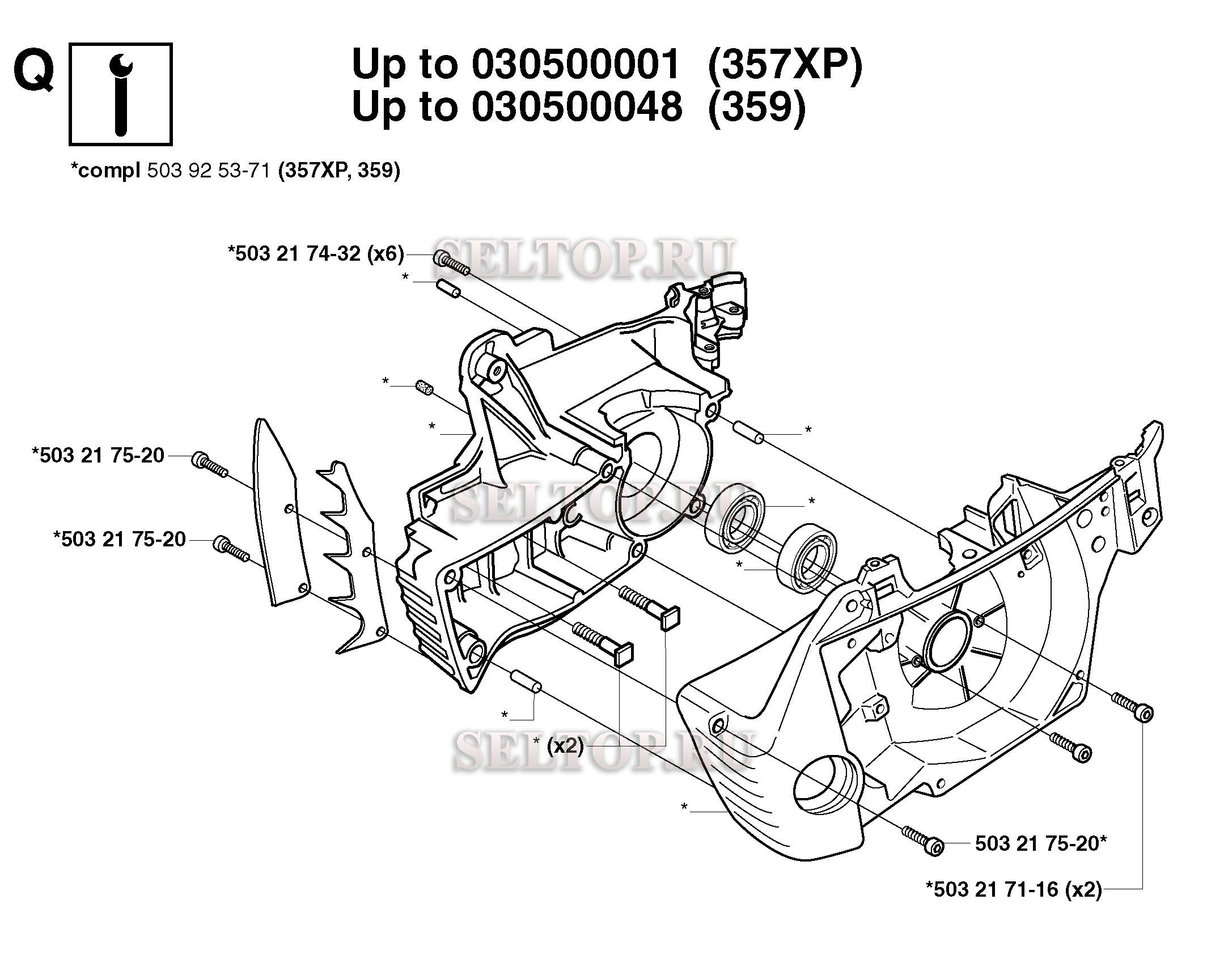 Husqvarna 357xp схема