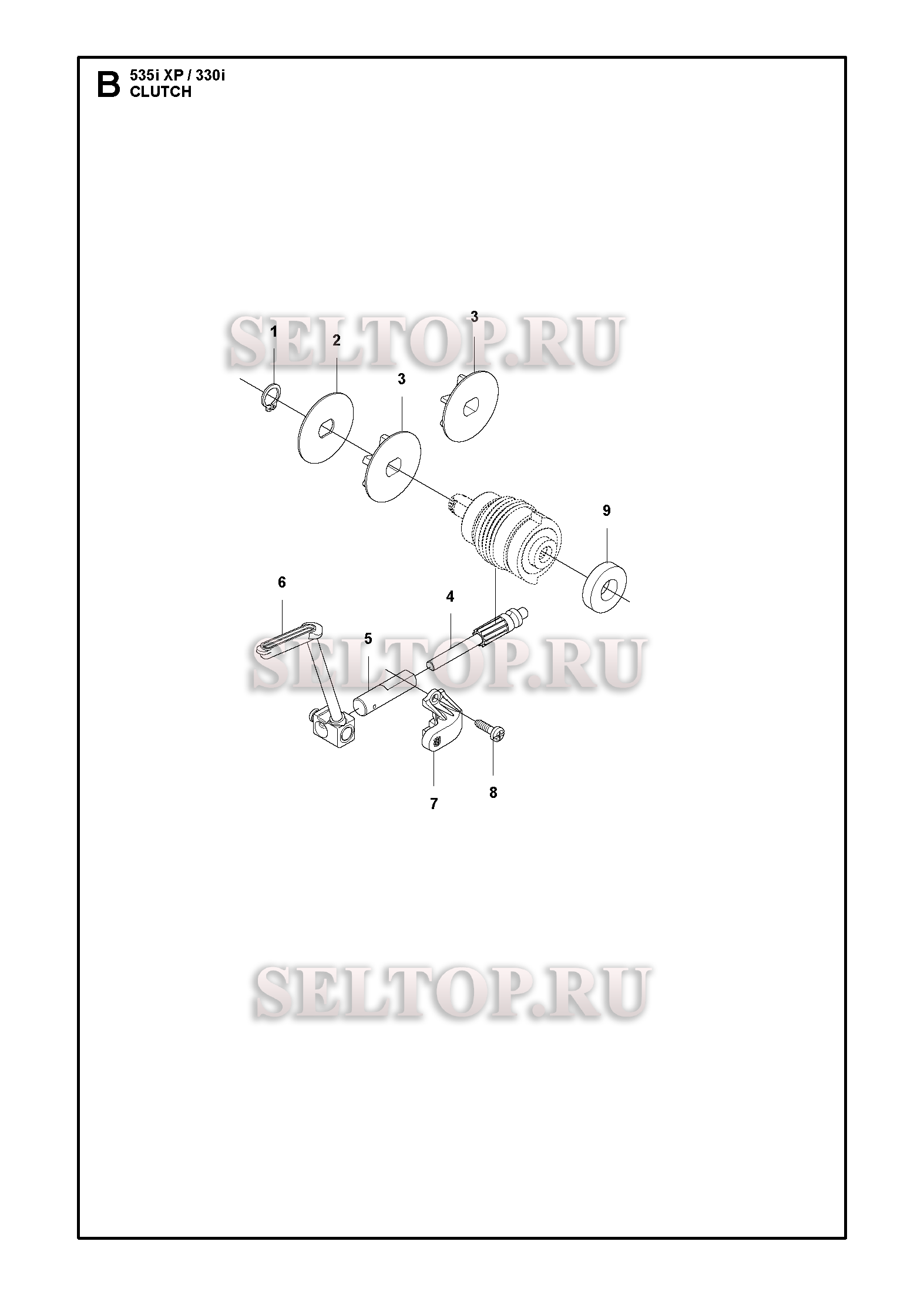 Сцепление для бензопилы Husqvarna 535 i XP