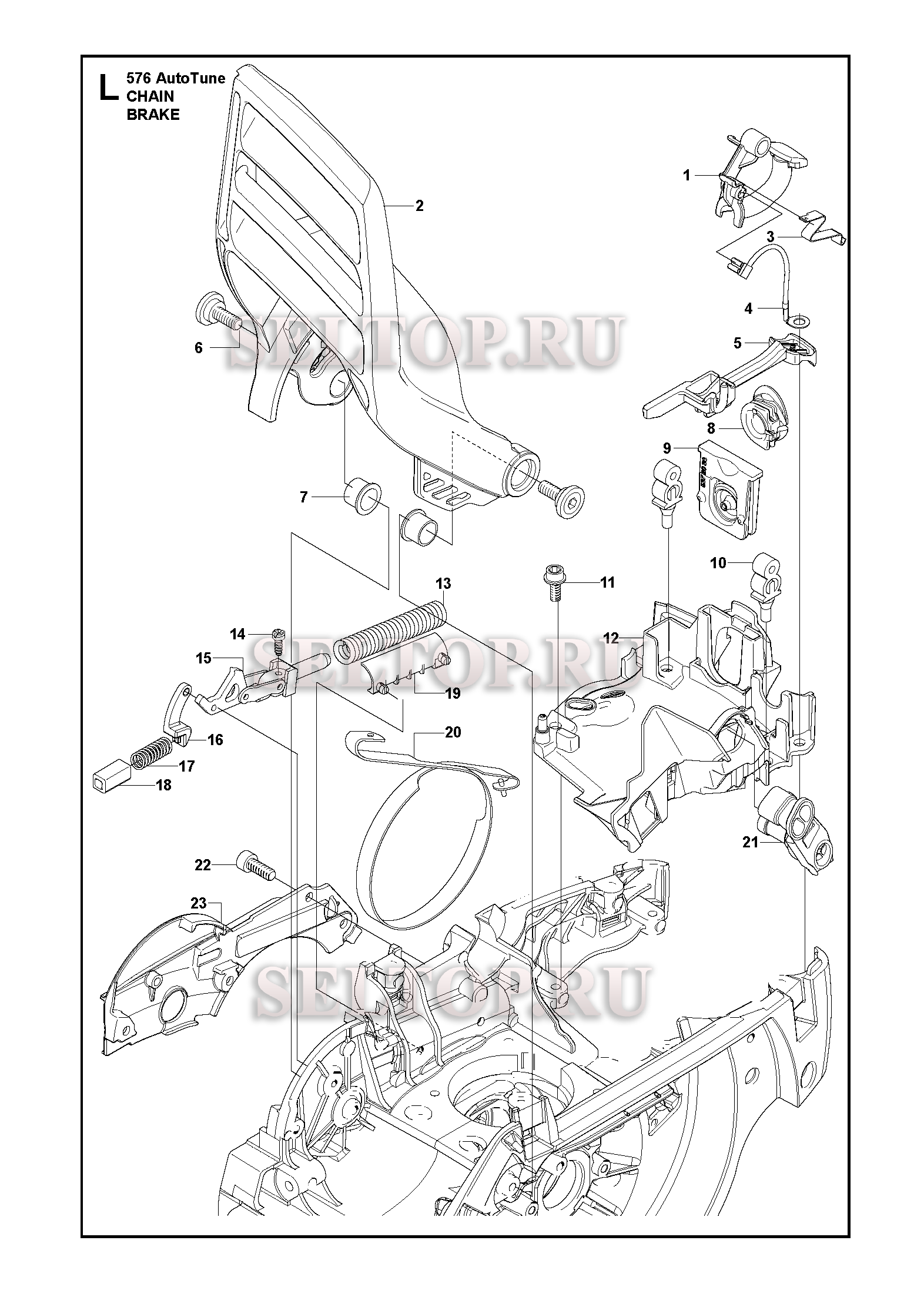Тормоз цепи для бензопилы Husqvarna 576 XP AUTOTUNE (с 2010-03)