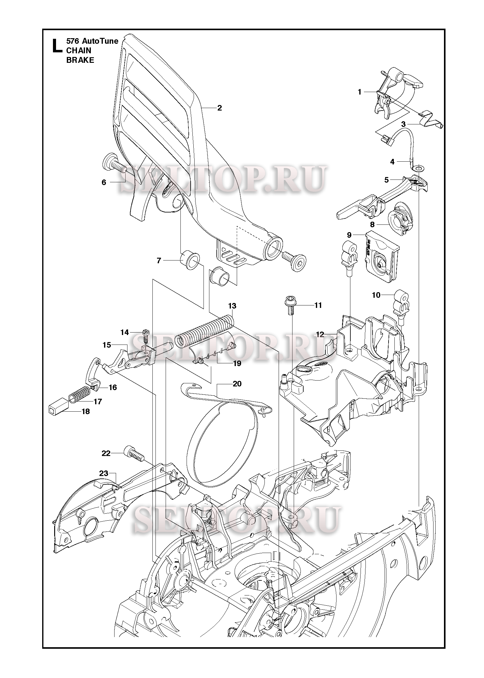 Тормоз цепи для бензопилы Husqvarna 576 XP AUTOTUNE (с 2013-03)