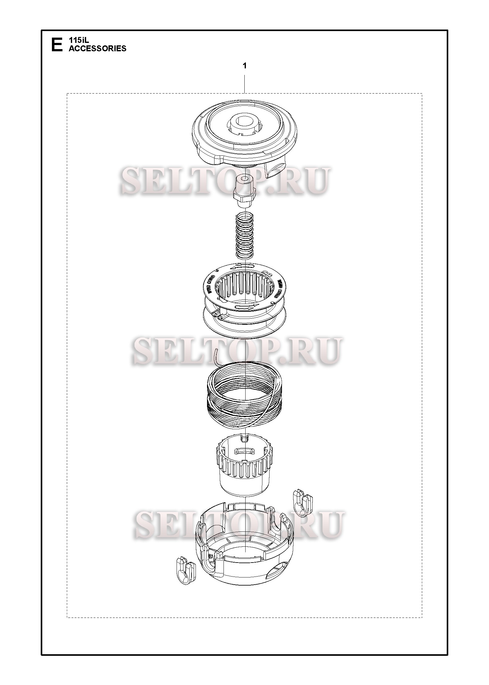 Аксессуары для триммера Husqvarna 115iL (артикул модели 967098702) (с 2017-01)