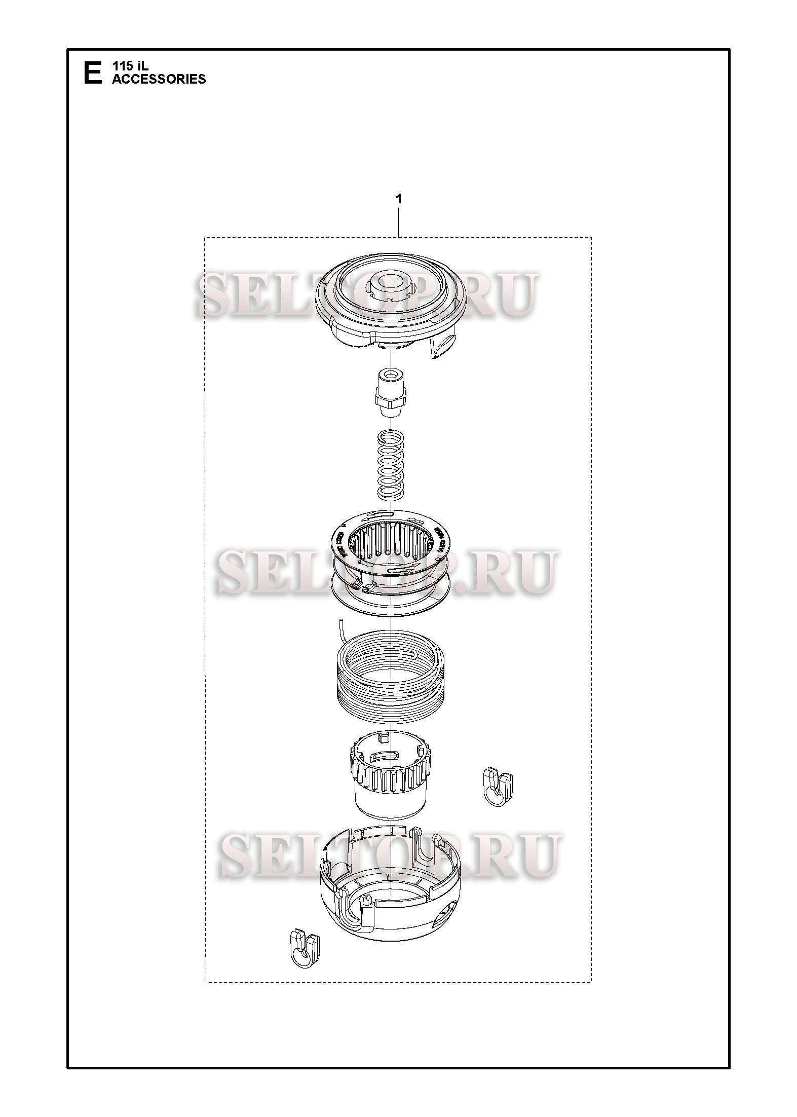 Аксессуары для триммера Husqvarna 115iL (артикул модели 967098801) (с 2018-02)