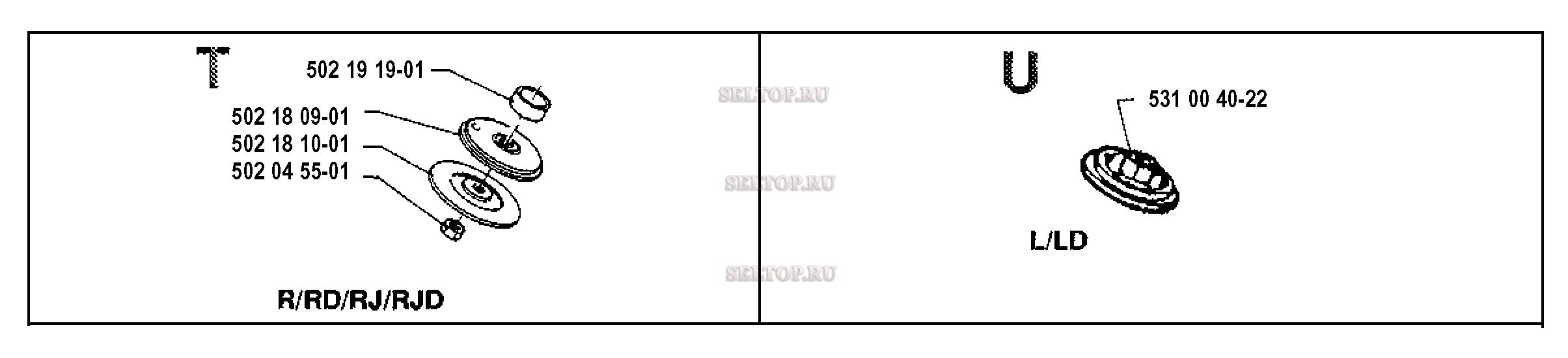 Редуктор для триммера Husqvarna 132 LD (с 1992-01)