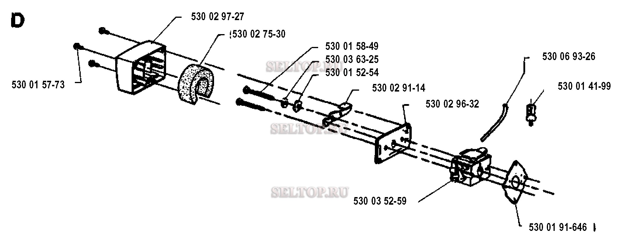 Карбюратор, воздушный фильтр для триммера Husqvarna 23 L (с 1993-05)