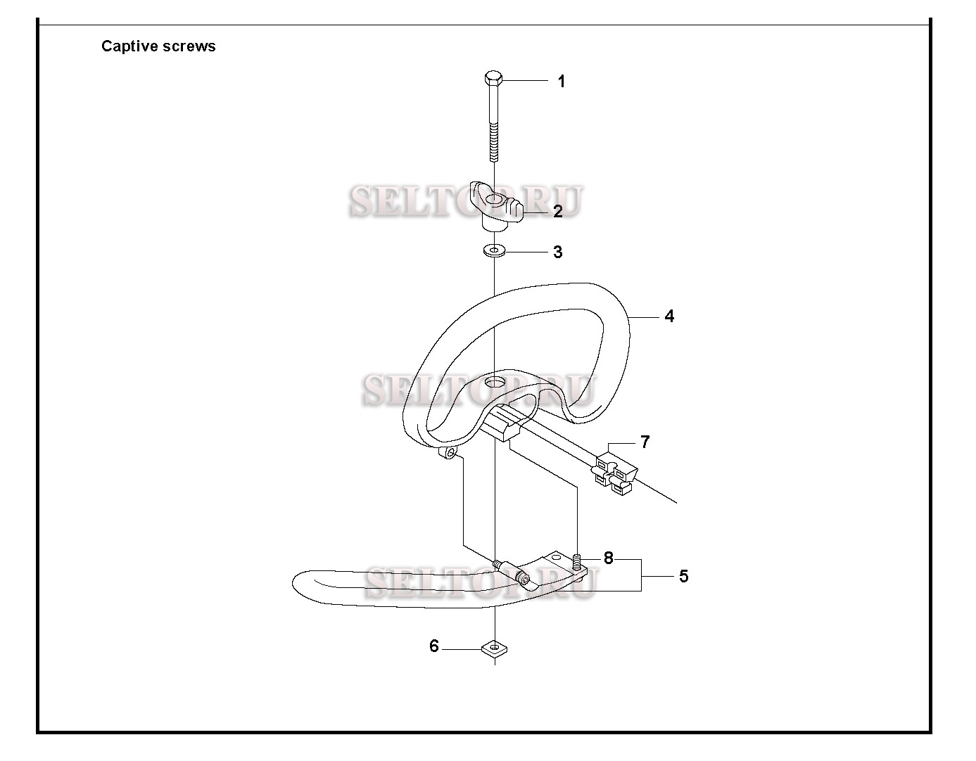 Ручка для триммера Husqvarna 335 LX (с 2014-12) (вариант 2)