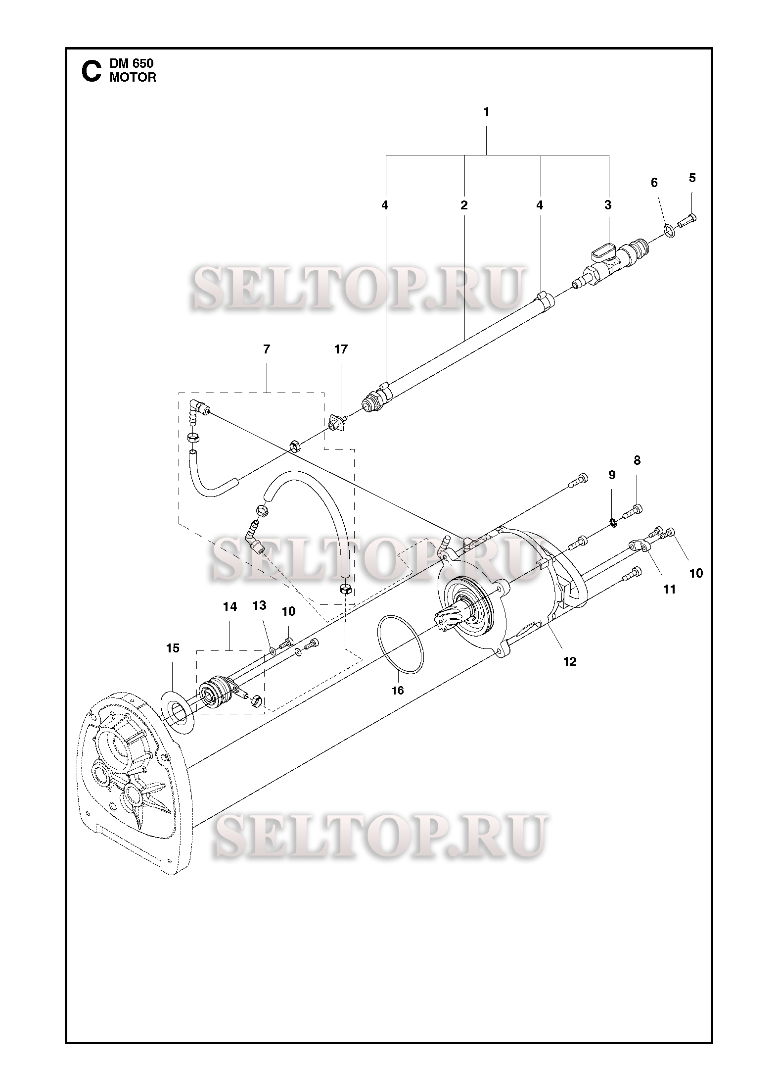Двигатель для Husqvarna DM 650 (с 2013-07)