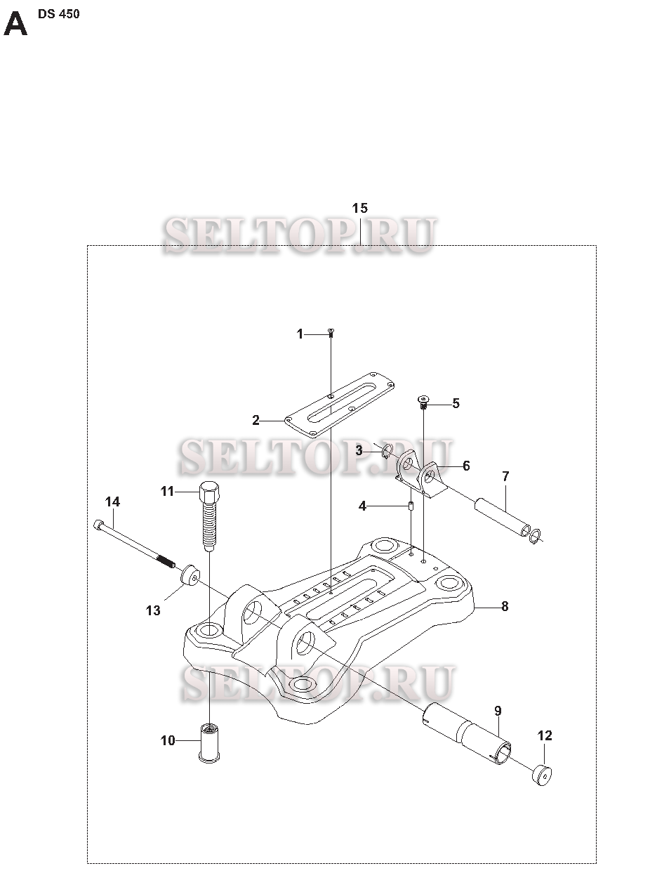 Опорная площадка для Husqvarna DS 450 (с 2010-02)