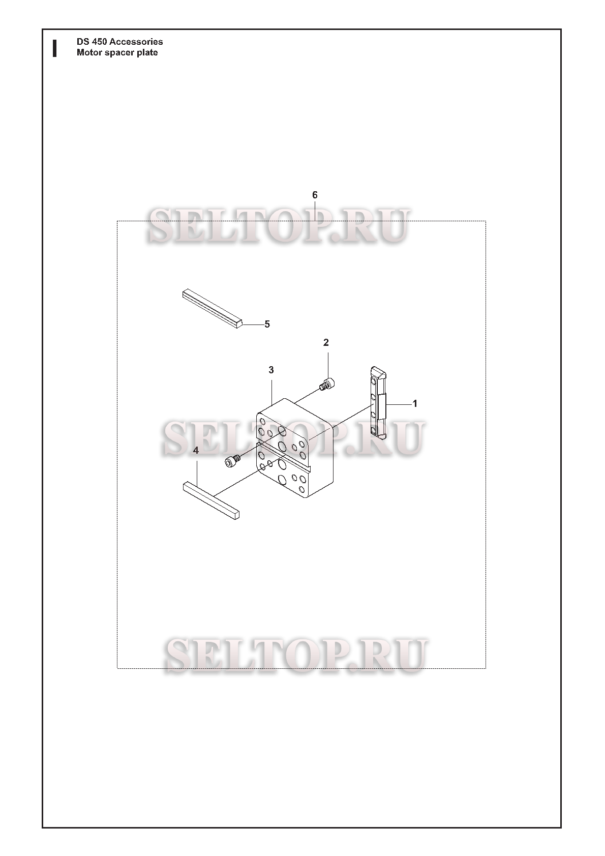 Проставка 50мм для увеличения диаметра бурения для Husqvarna DS 450 (с 2010-10)