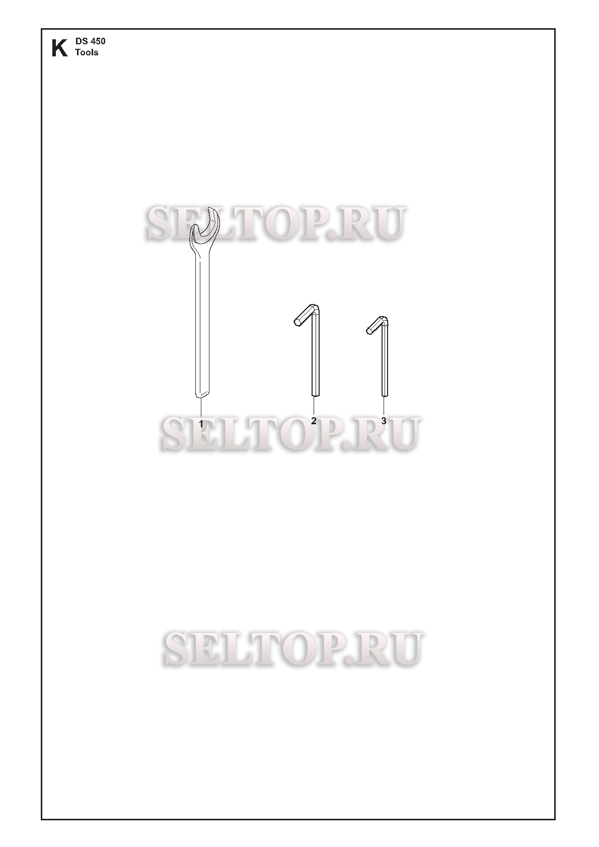 Инструменты для Husqvarna DS 450 (с 2010-10)