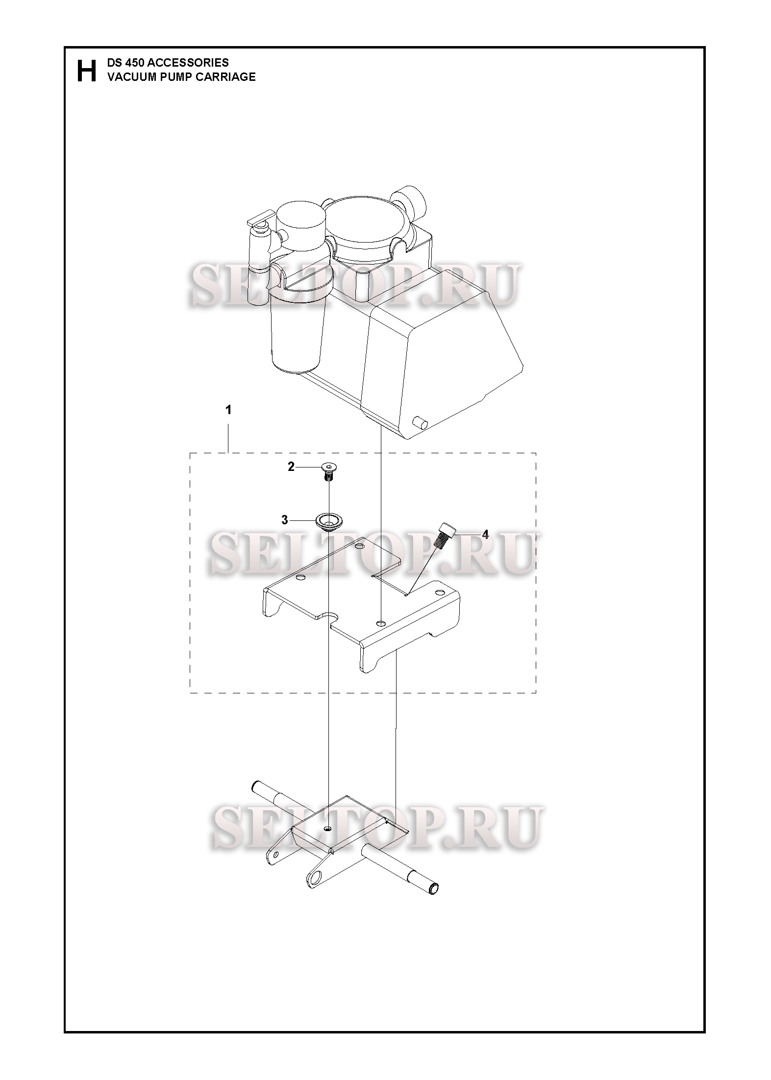 Вакуумный насос для Husqvarna DS 450 (с 2012-05)