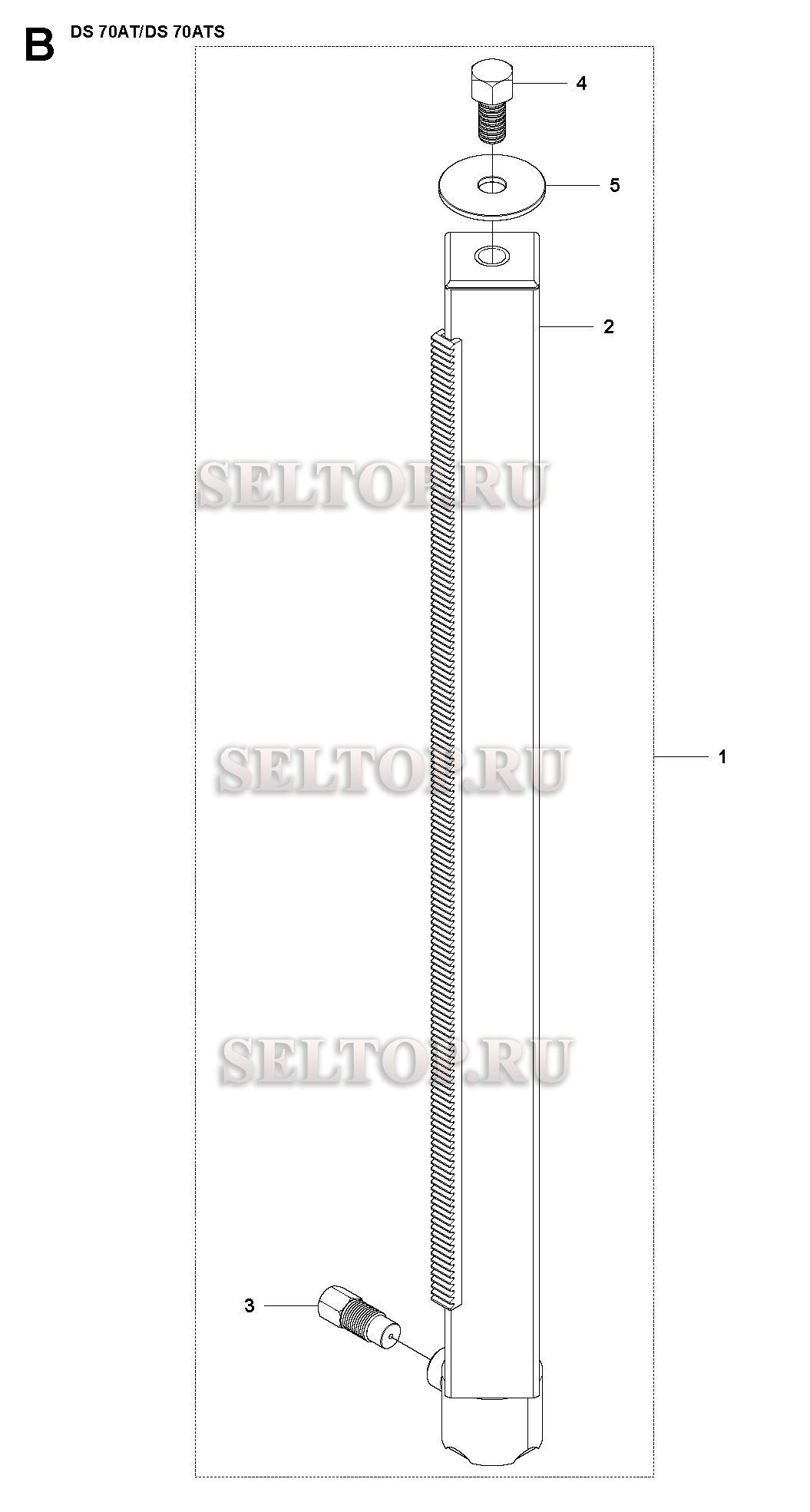 Стойка в сборе для Husqvarna DS 70 AT (с 2008-05)