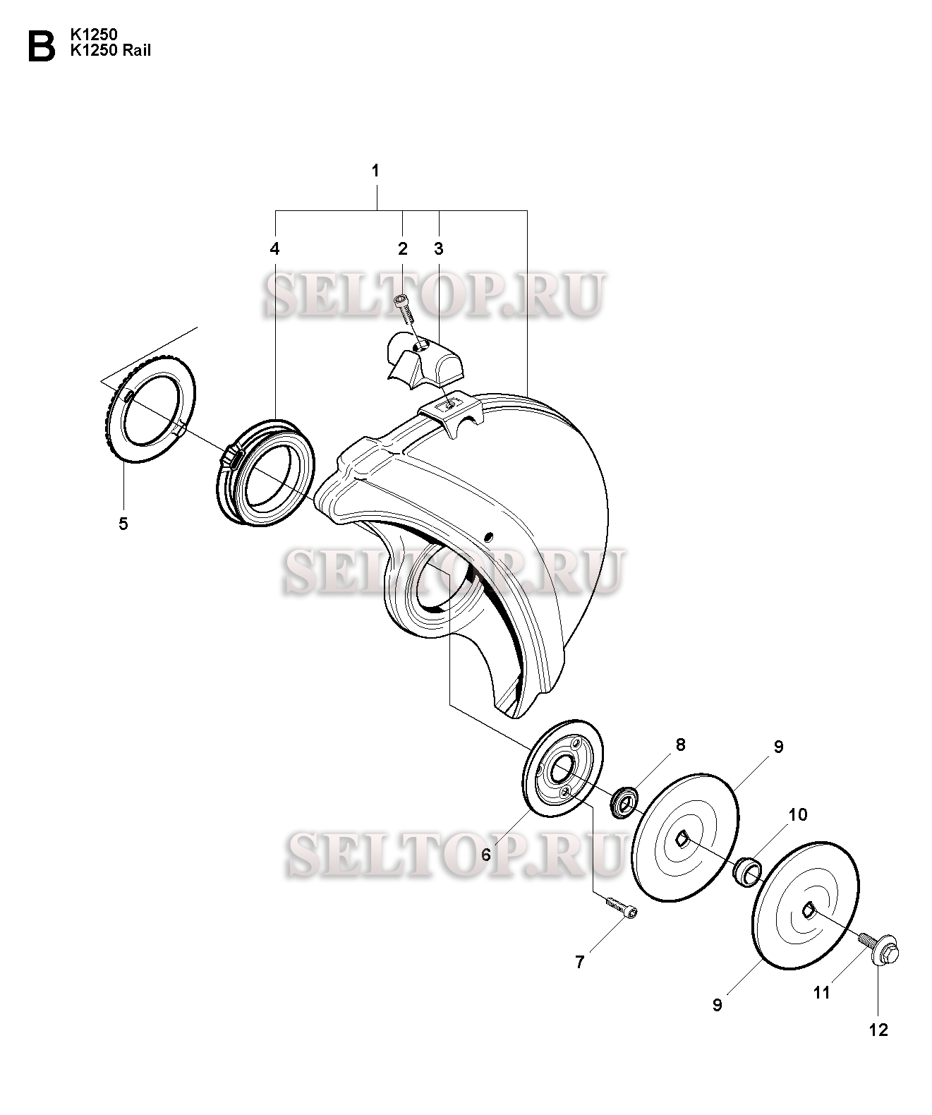 Колеса и шины для резчика Husqvarna K1250 Rail (с 2008-01)