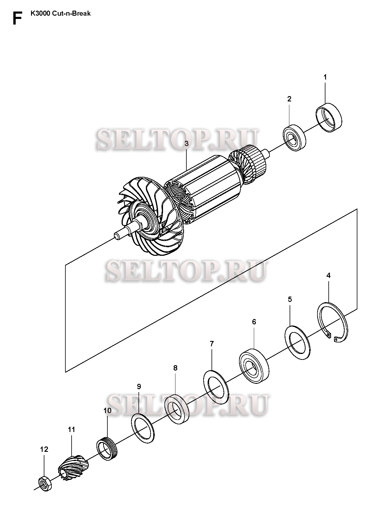 Мотор для резчика Husqvarna K3000 Cut-n-Break (с 2009-05)