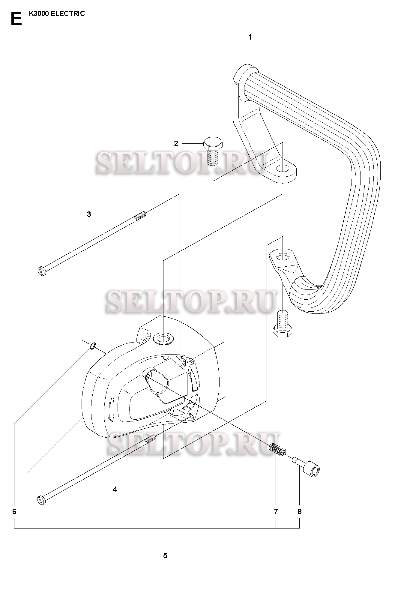 Корпус редуктора для электрического резчика Husqvarna K3000 Electric (с 2007-01)