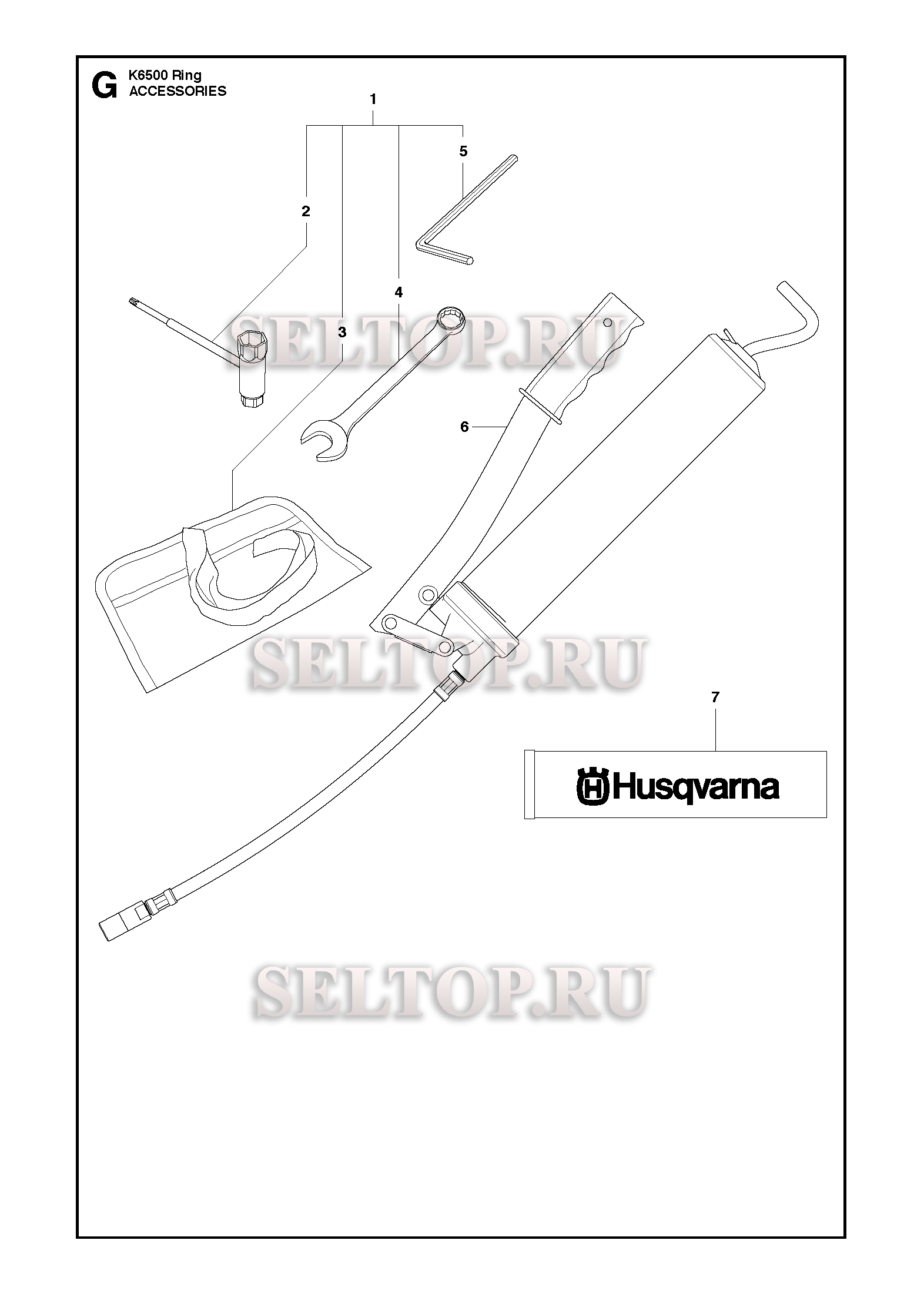 Аксессуары для резчика Husqvarna K6500 RING (с 2013-09)