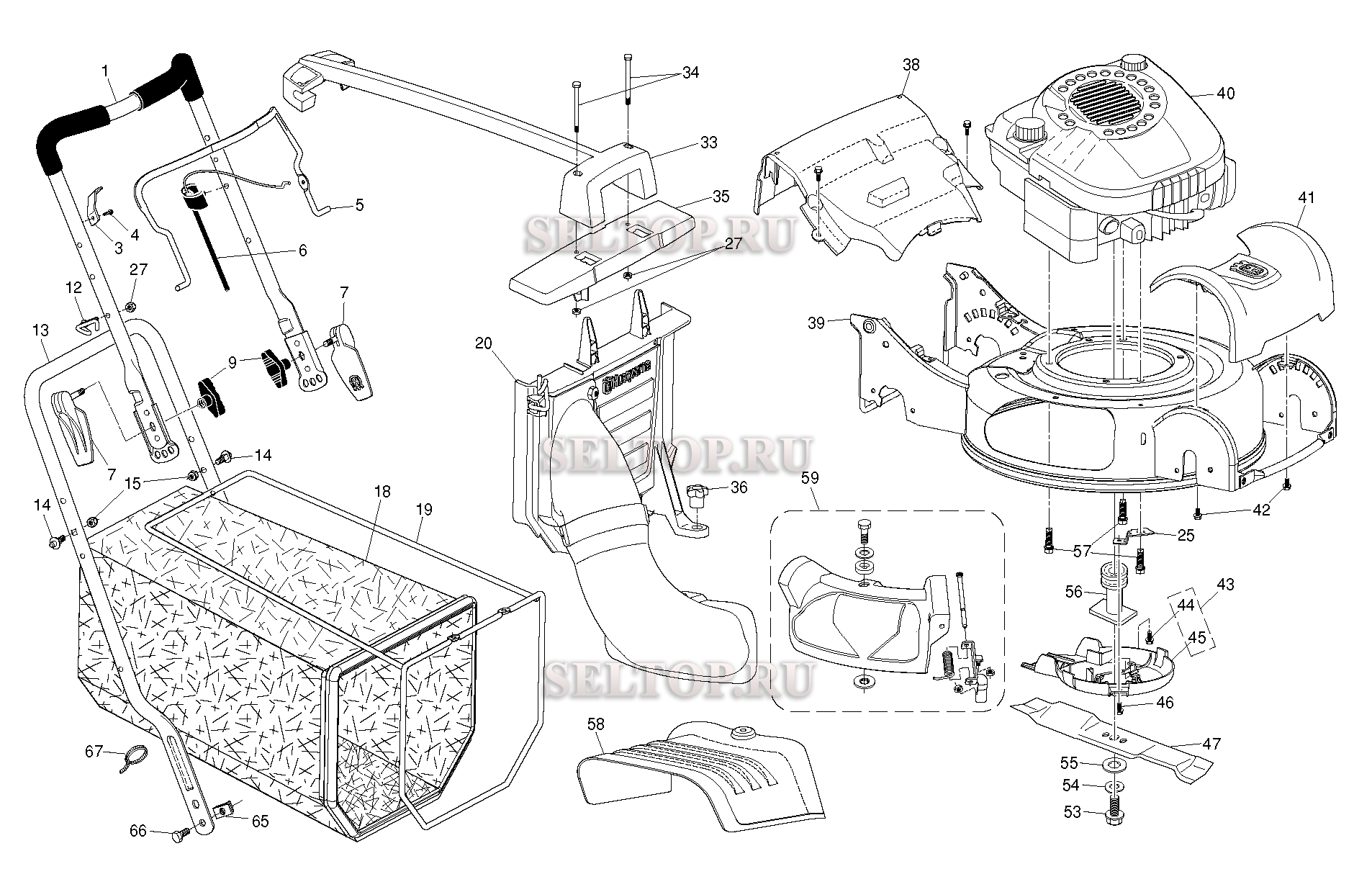 Husqvarna r 145 двигатель