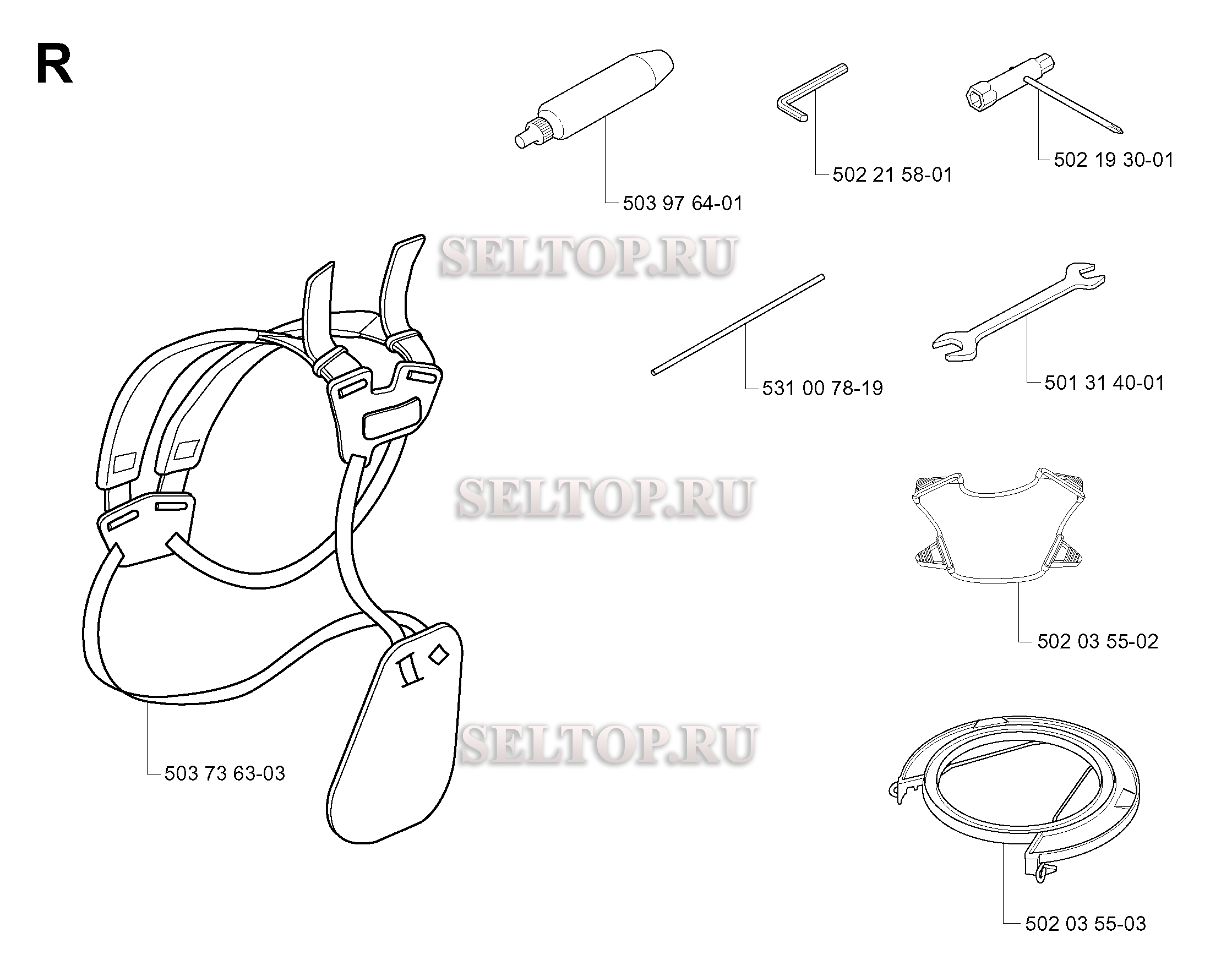 Аксессуары для триммера Husqvarna 142 R (c 1999-10)