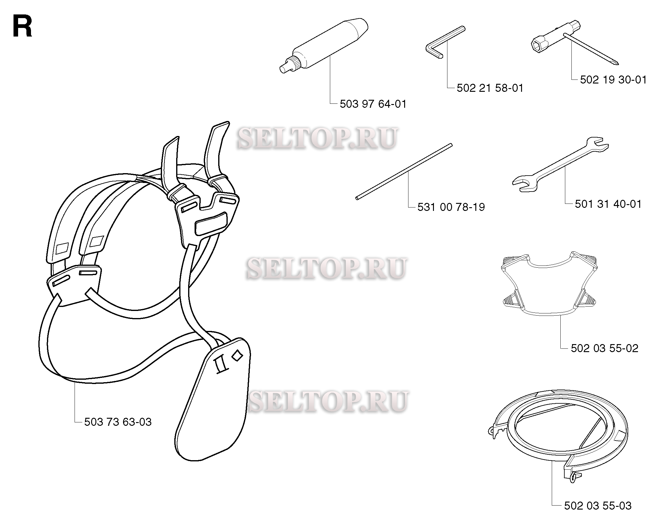 Аксессуары для триммера Husqvarna 142 R (c 2000-05)