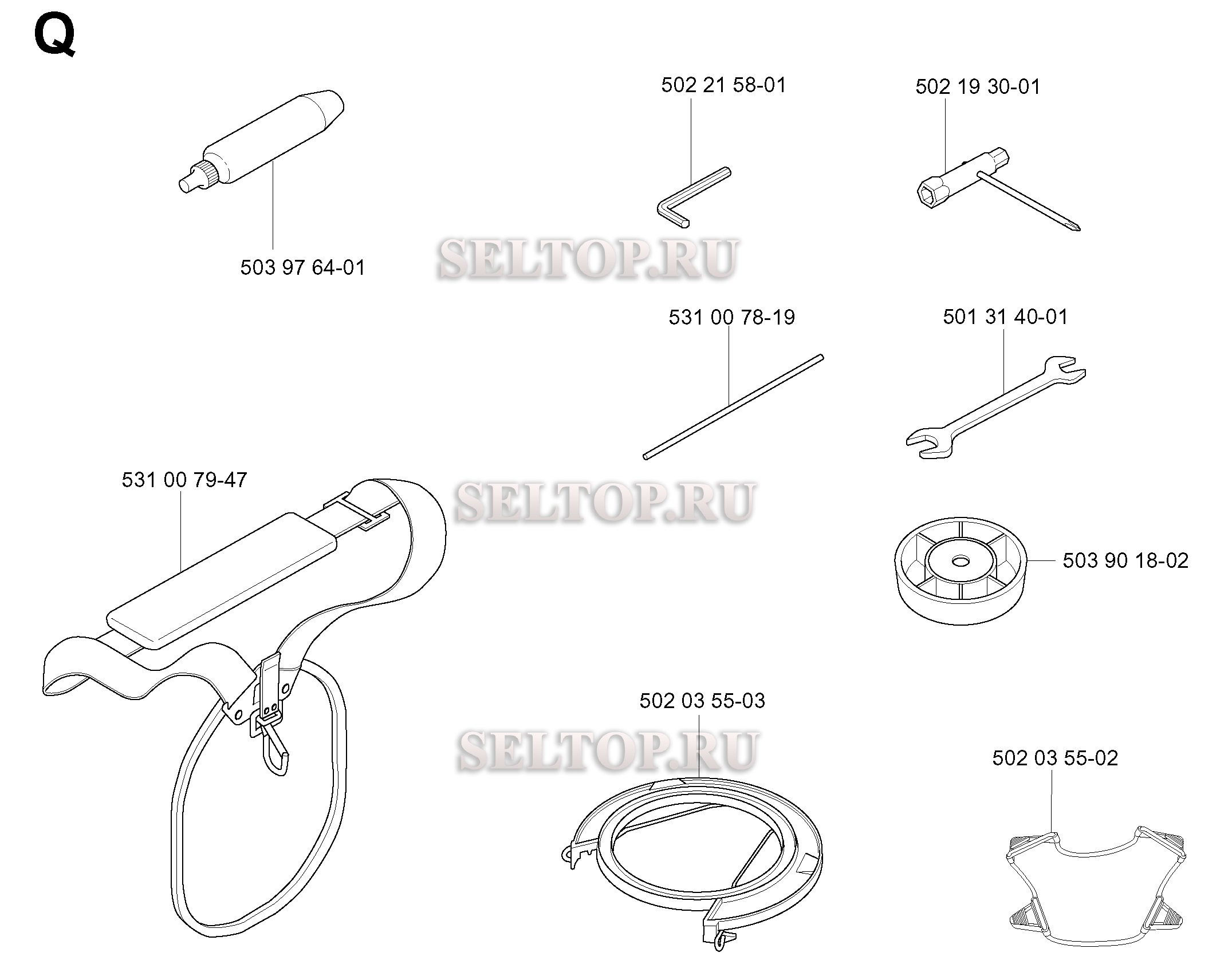 Аксессуары для триммера Husqvarna 152 RJ (c 2003-01)
