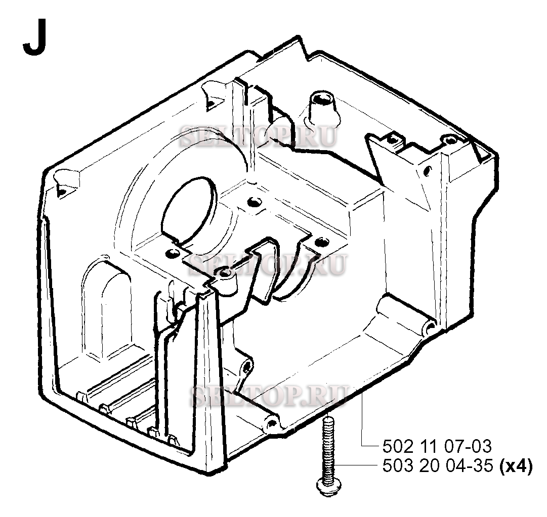 Картер для триммера Husqvarna 240 EPA (c 2001-01US)