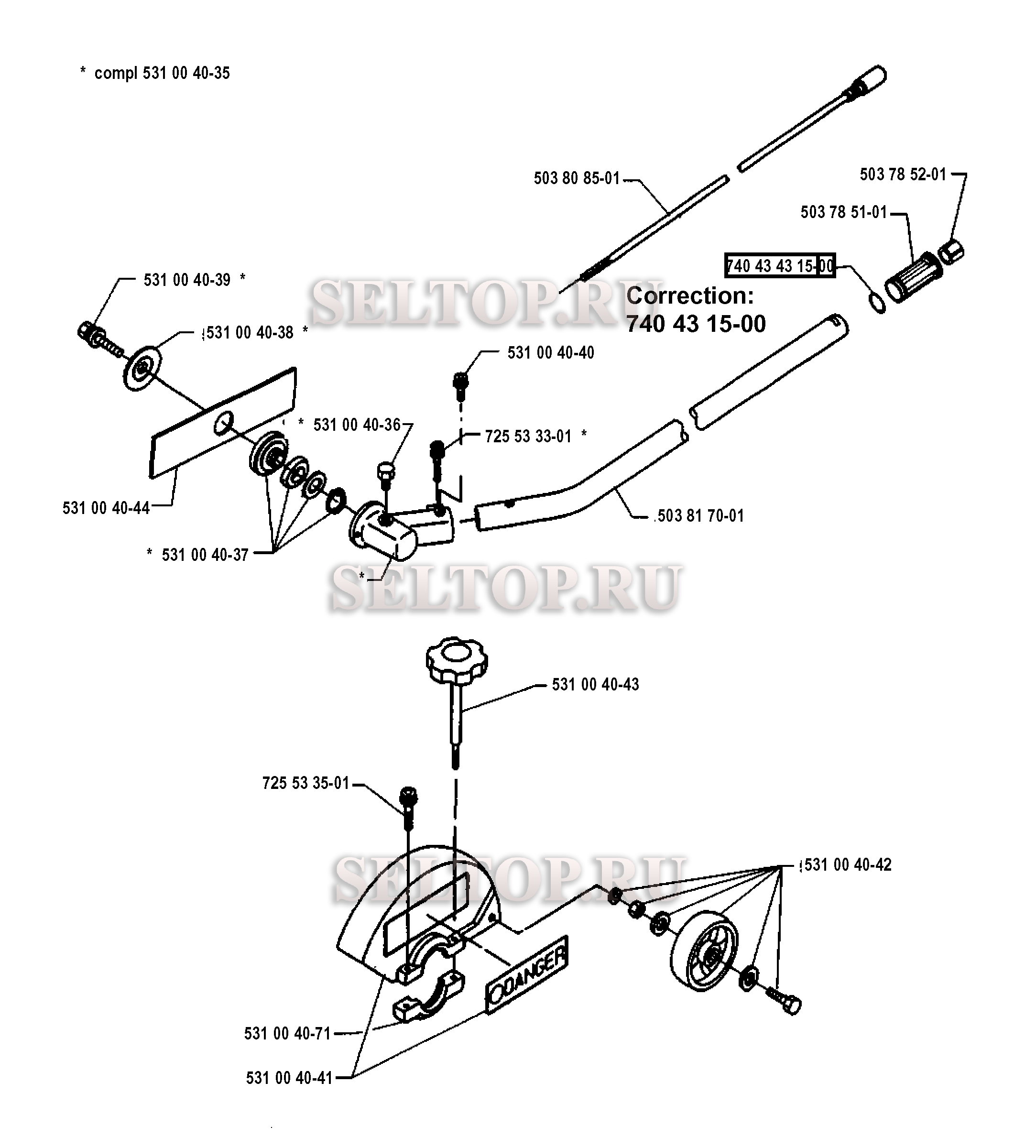 Запчасти для триммера Husqvarna 240 RBD (c 1995-03)