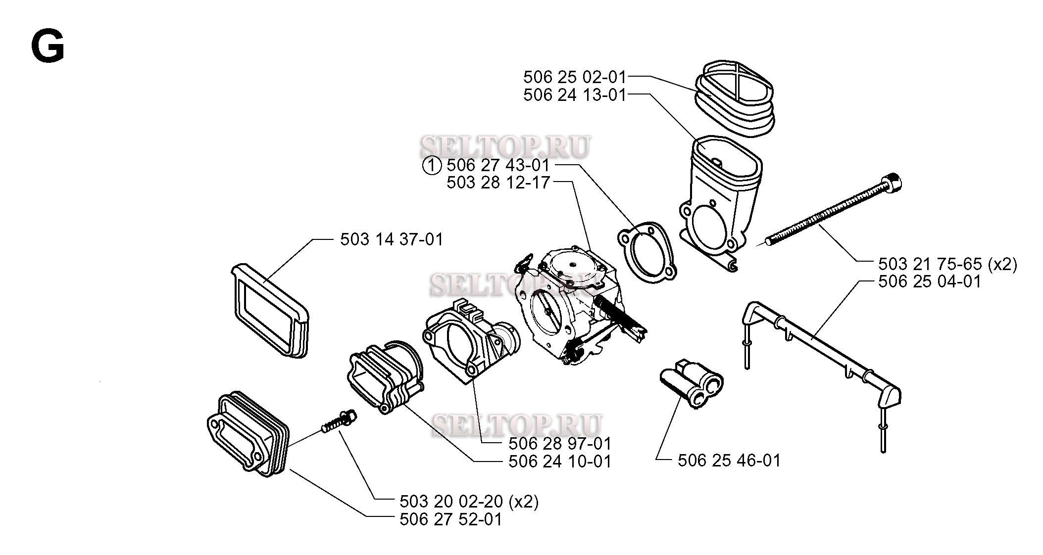 Карбюратор для бензореза Husqvarna 3120K (с 1999-04)