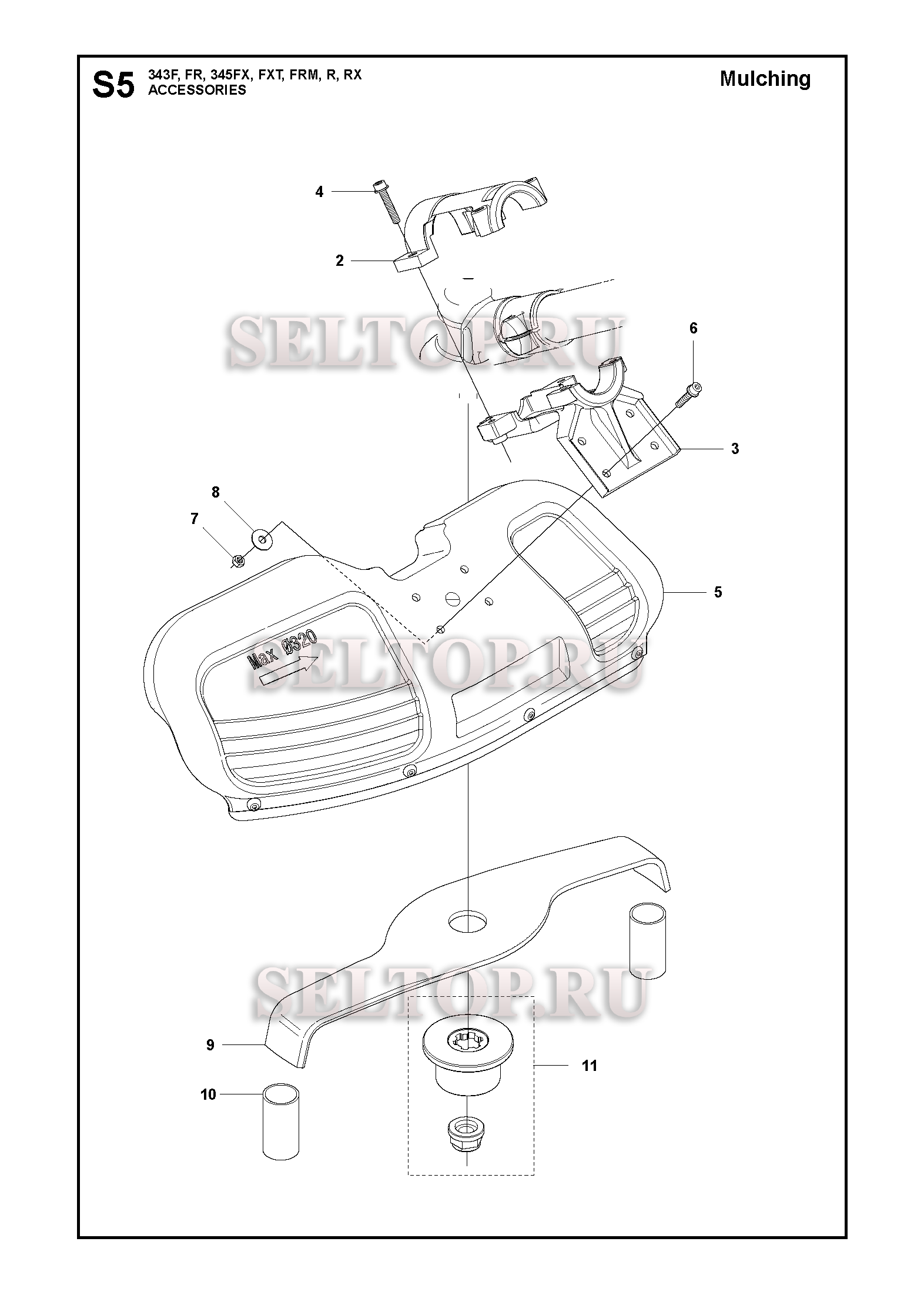 Аксессуары (вариант 5) для триммера Husqvarna 343 FR (c 2008-05)