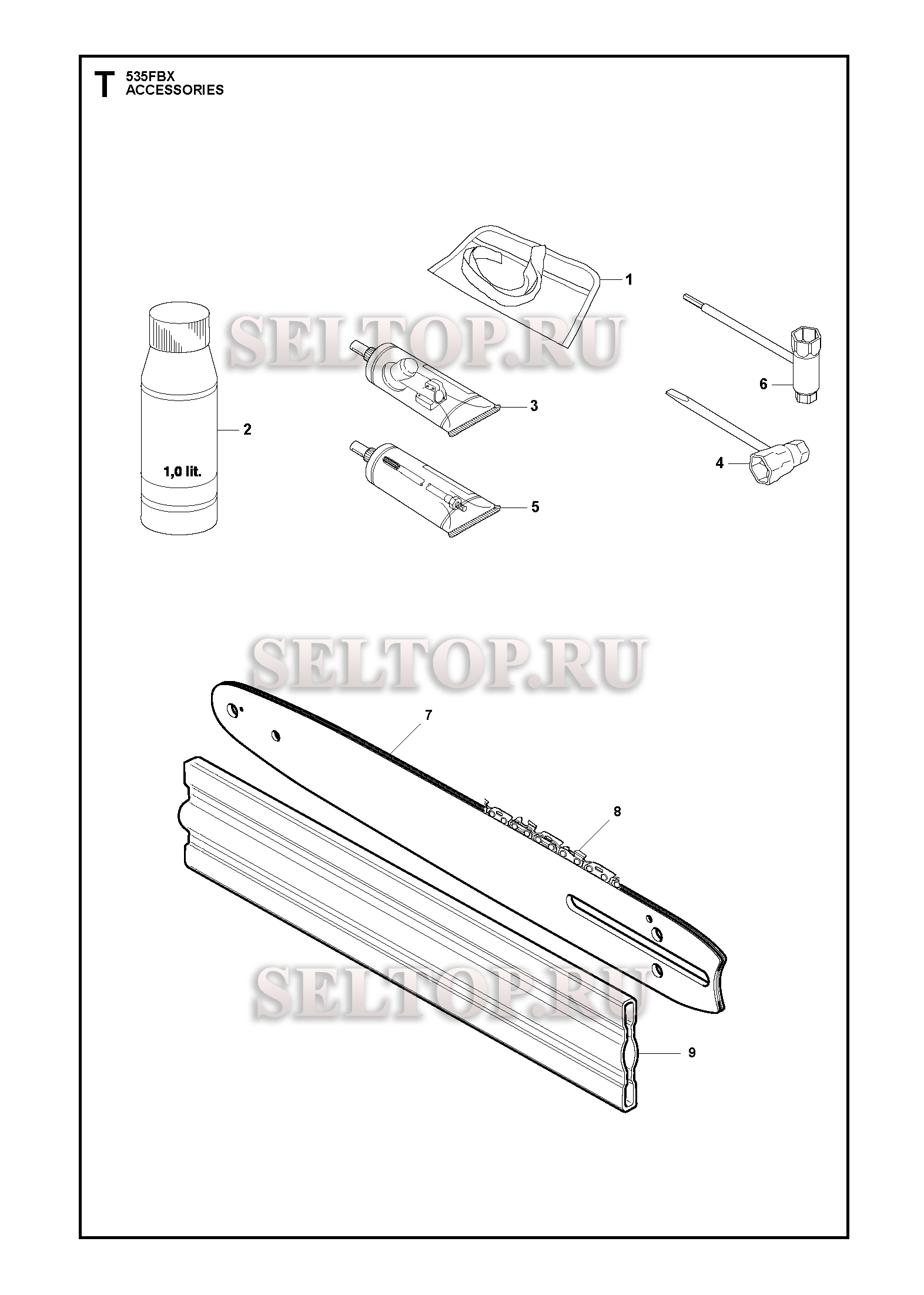 Аксессуары для триммера Husqvarna 535 FBX