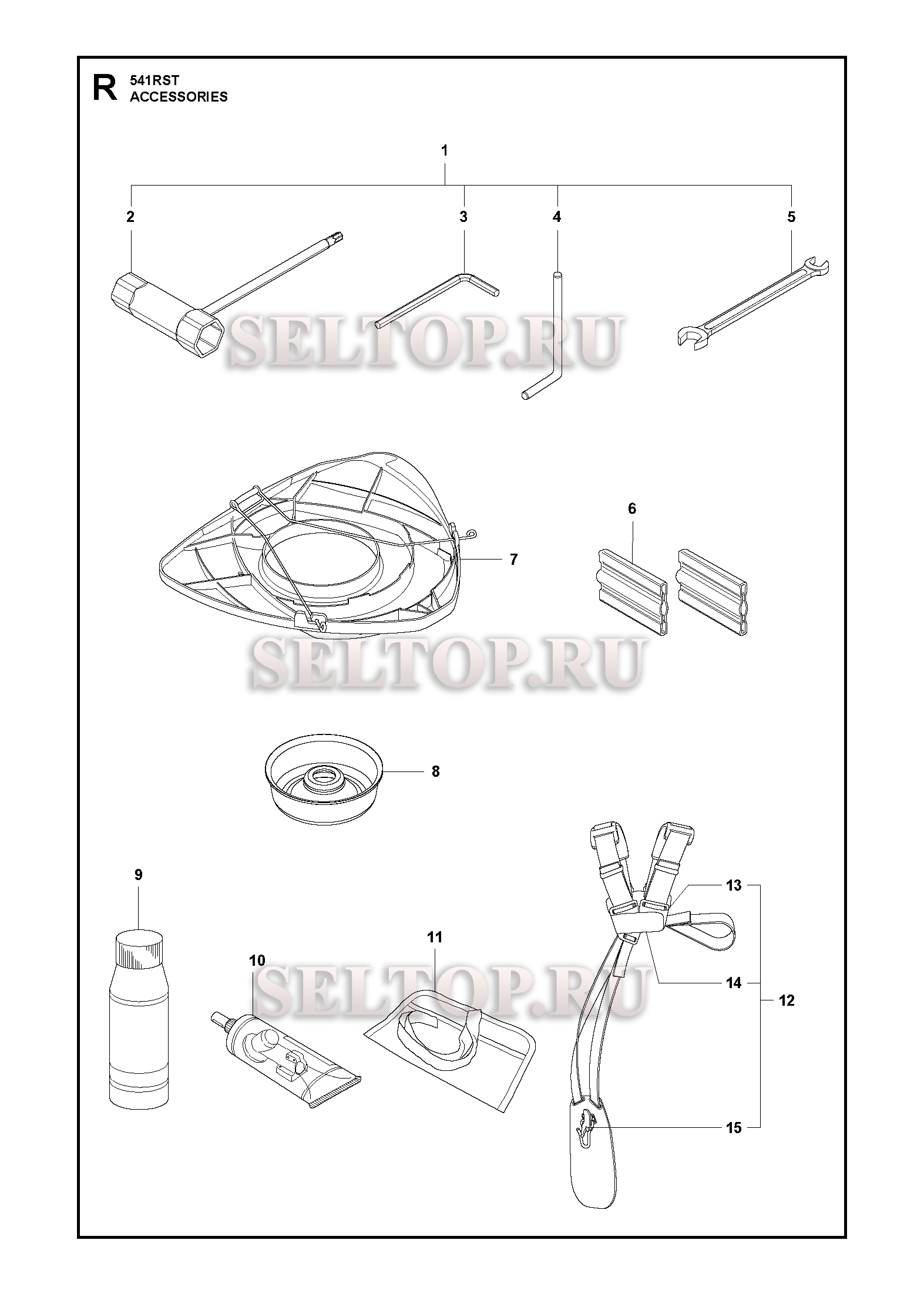 Аксессуары для триммера Husqvarna 541 RST (c 2018-01)