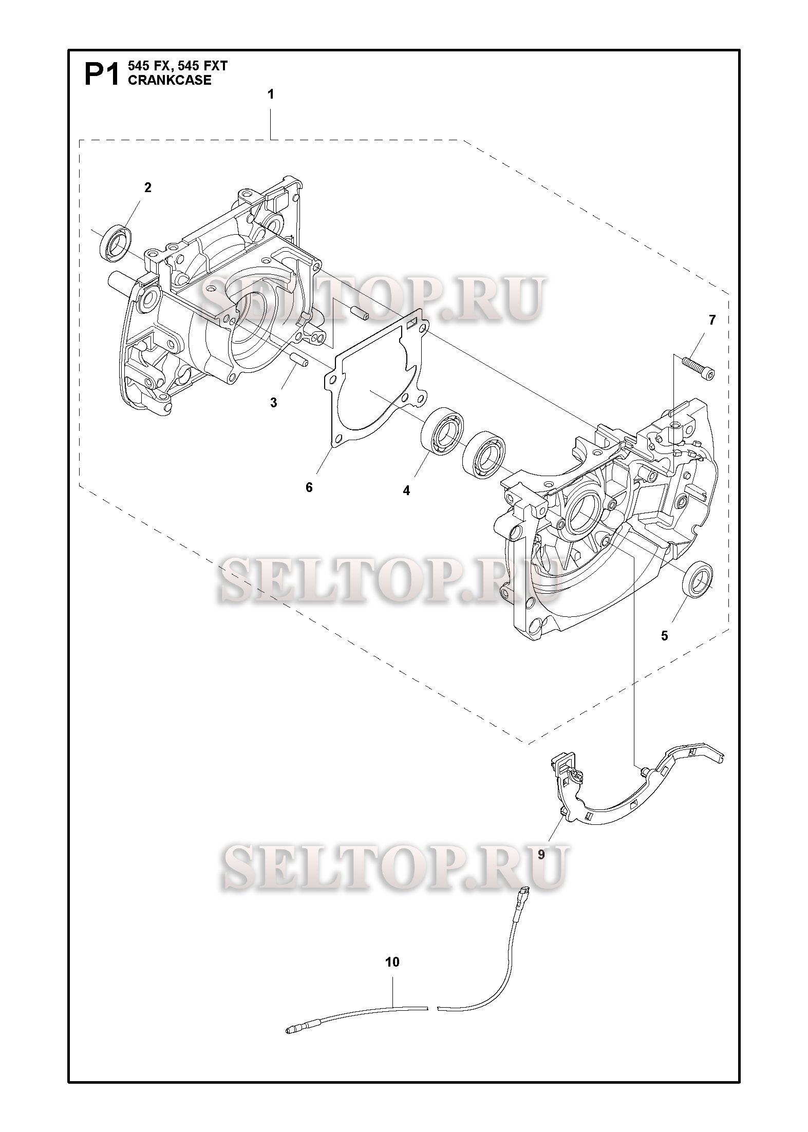 Картер для триммера Husqvarna 545 FXT