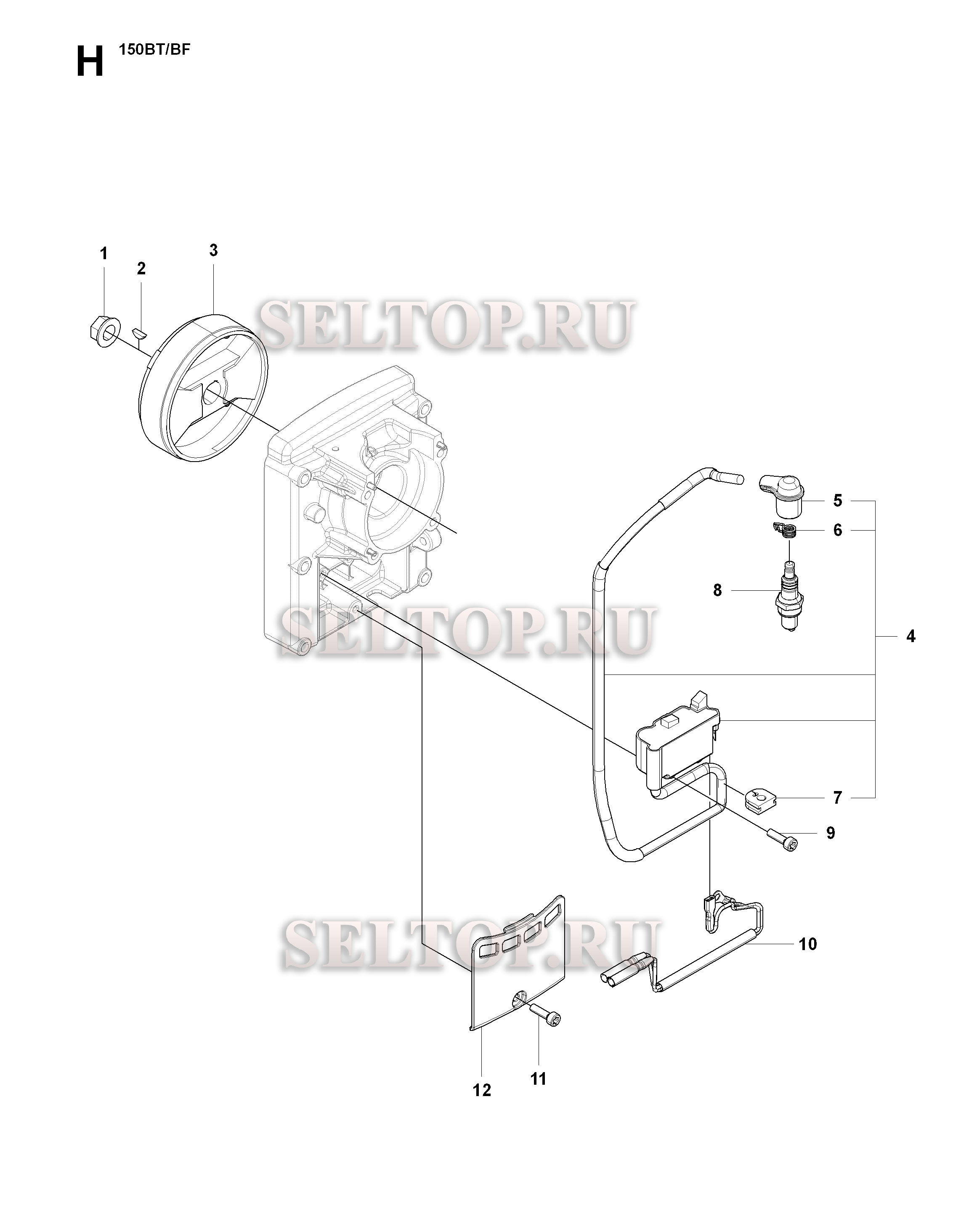 Зажигание для воздуходувки Husqvarna 150 BT Lowes (с 2009-10)