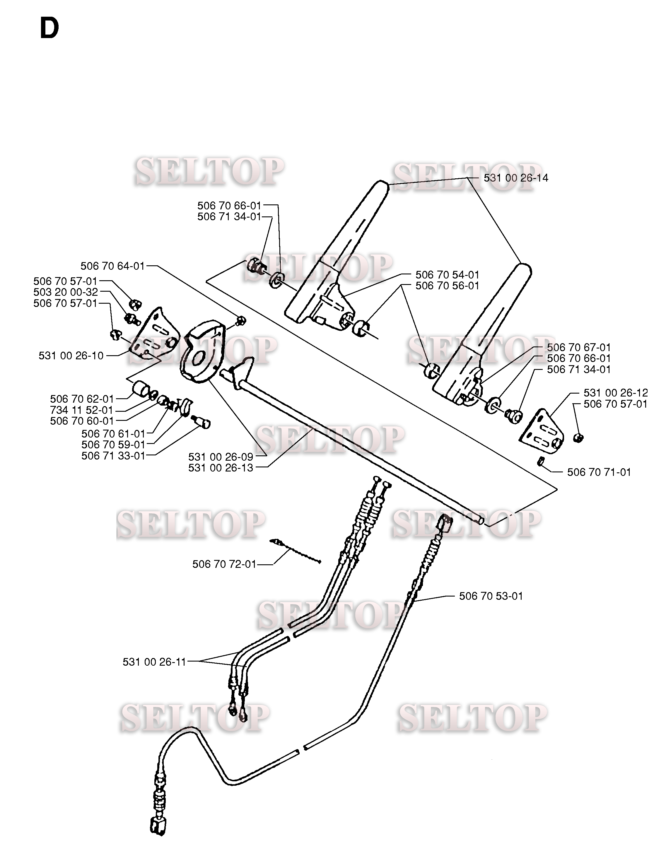 Управление для Хускварна 10-30 (с 1996-12) (схема 1)