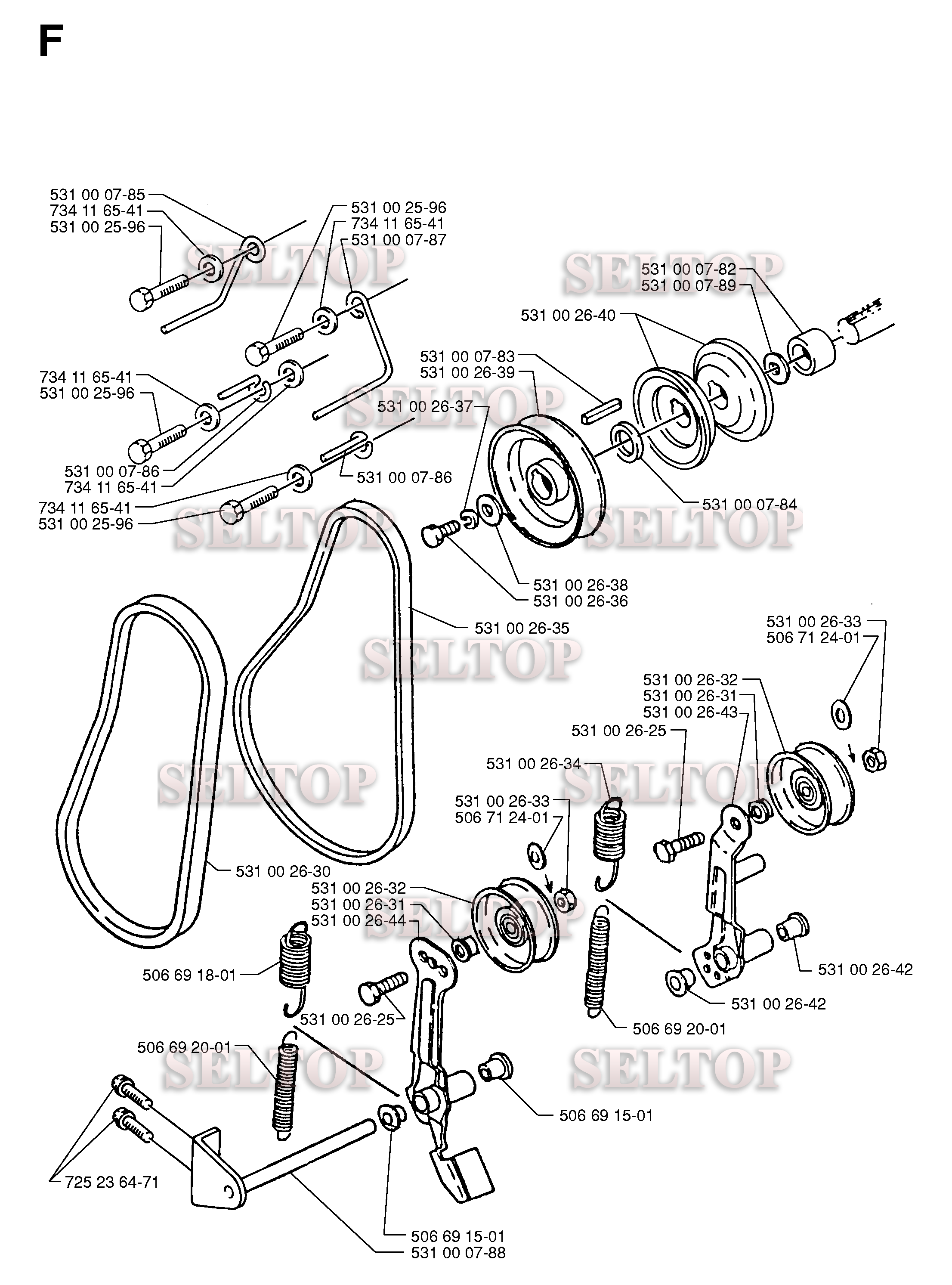 Привод для Хускварна 10-30 (с 1996-12)