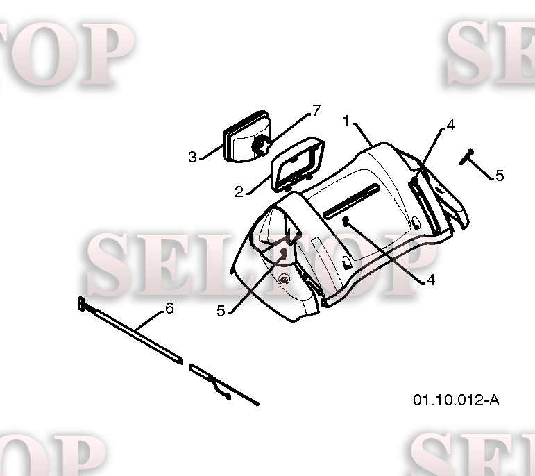 Ручки управления для Хускварна 10527 SBB (артикул модели 96193003600) (с 2008-10)