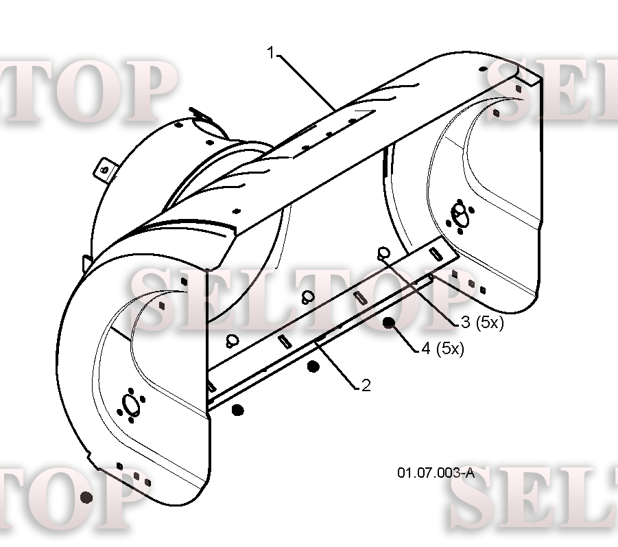 Крыльчатка, редуктор для Хускварна 1130 STE (артикул модели 96191001904) (с 2008-09) (схема 1)